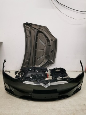 Бампер передний, капот, радиатор, pas tesla x фото №1