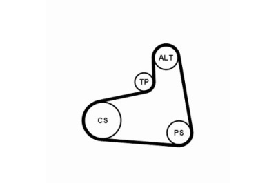 Continental 6pk906k1 набір ремінь клиновий багаторучейковий фото №1