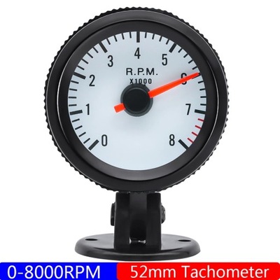 0-8000 RPM TACHOMETER BLUE LIGHT POINTER 52MM TACHO GAUGE FIT 1-8 CY~76808