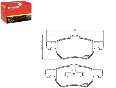 MINTEX КОЛОДКИ ТОРМОЗНЫЕ 05015365AA 05072216AA 0507