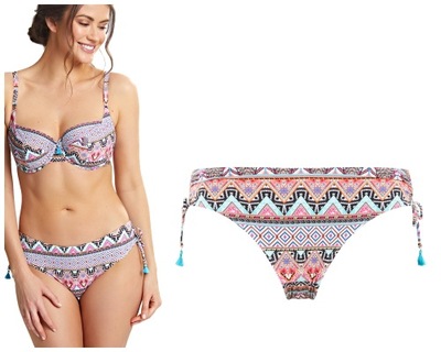 M Panache Eclectic Boho figi z troczkami boho prin