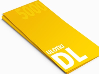 ULOTKI DL 5000 szt offset SUPER JAKOŚĆ