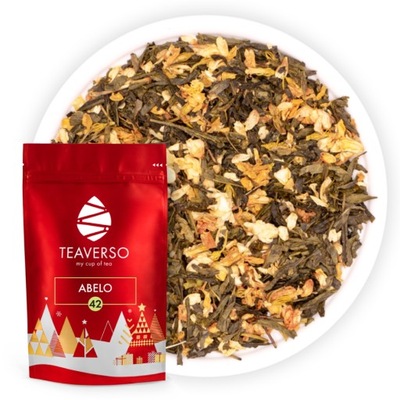 HERBATA ZIELONA ŚWIĄTECZNA JAŚMINOWA NA PREZENT ABELO XMAS TEAVERSO 100G