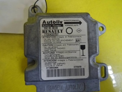 Модуль датчик подушка безпеки renault twingo i 7700433757 nr800 фото №1