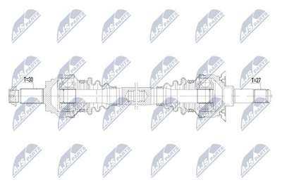 ПОЛУОСЬ ПРИВОДНАЯ BMW 5 F10 F11 525D 530D 535I 550I 10- TYLNA,LEWA