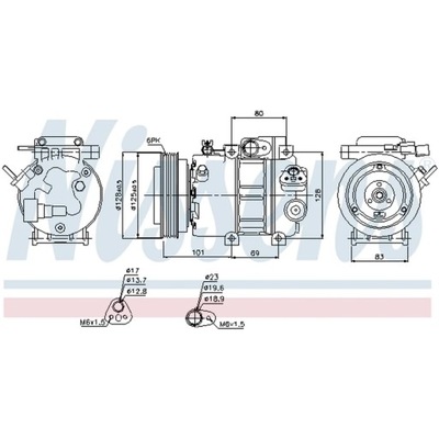 COMPRESOR ACONDICIONAMIENTO NISSENS 89298  