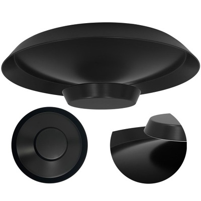 LAMPA SUFITOWA OKRĄGŁA PLAFON LED CZARNA