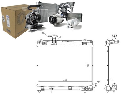 NISSENS 646868 CHLODNICA, SISTEMA DE REFRIGERACIÓN  