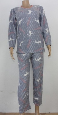 Piżama damska ciepła bawełniana pluszowa XL