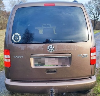 БАМПЕР ЗАДНИЙ Z ПАРКТРОНИК VW CADDY III РЕСТАЙЛ LH8Z