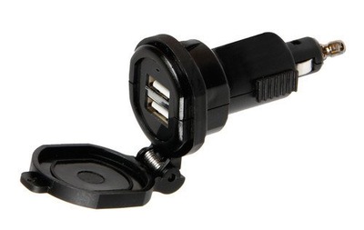 Adapter gniazda zapalniczki DIN na 2 x USB 12V