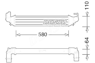 DENSO INTERCOOLER RADUADOR AIRE DE ADMISIÓN FIAT 500X 1.4 2.0D  