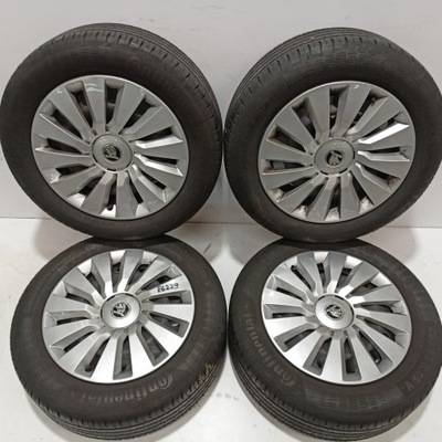 RUEDAS 5X112 16 SKODA OCTAVIA 3 + TAPACUBOS 4 PIEZAS (E6229)  