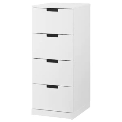 IKEA NORDLI Komoda 4 szuflady biała 40x99 cm