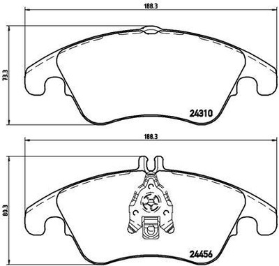 КОЛОДКИ ГАЛЬМІВНІ BREMBO BRE P 50 069X