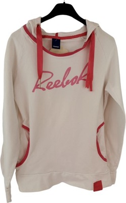 BLUZA DAMSKA Z KAPTUREM REEBOK ROZMIAR L BIAŁA