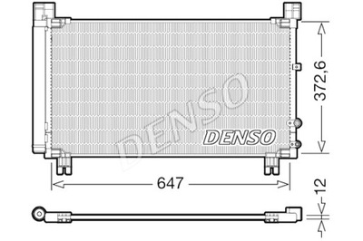 DENSO KONDENSATORIUS KONDICIONAVIMO LEXUS IS III 2.5 04.13- 