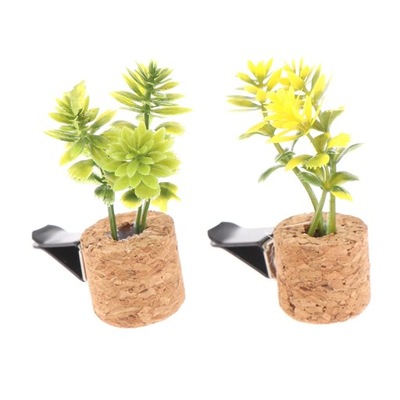 Cute Vent Clip Succulents with Essential Oil Car Plant Vent Decor Air Fresh 