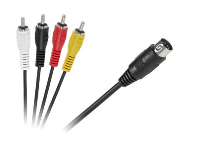 DIN - 4 x RCA 1,8m kabel