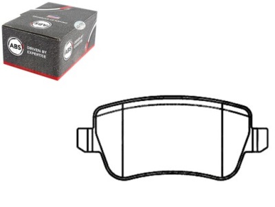 Тормозные колодки тормозные fiat croma 05- задняя a.b.s. фото №1
