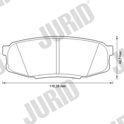 ZAPATAS DE FRENADO PARTE TRASERA JURID 572597J  