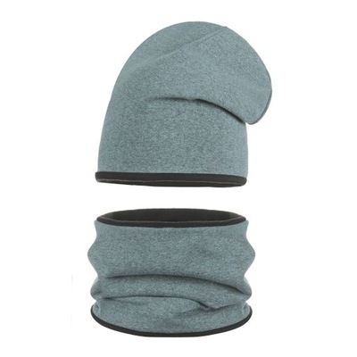 CZAPKA DZIEWCZĘCA BEANIE I TUBA KOMPLET ZIMOWY