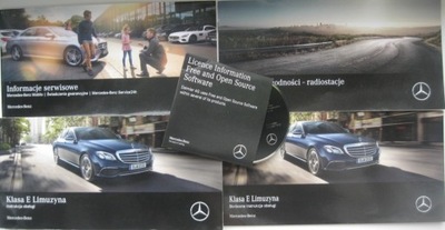 MERCEDES W213 E CLASE 2016-2020 POLSKA MANUAL MANTENIMIENTO EN FORRO ORIGINAL  