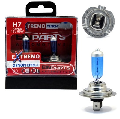 LAMPS H7 12V 55W EINPARTS EXTREMO 100% SUPER WHITE XENON EFFECT  