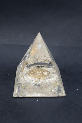 Kryształ Górski Naturalny Orgonit Piramida, Piramidka Prezent