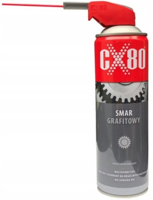 CX80 Smar grafitowy Duospray 500ml