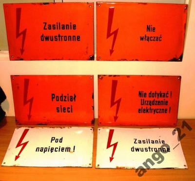 Tabliczka Urządzenie Elektryczne UWAGA