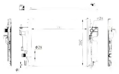 Радіатор води 59274 nrf renault smart forfour фото №1