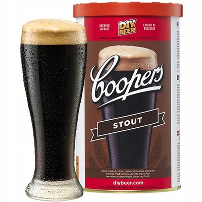 ZESTAW na 23L PIWO DOMOWE COOPERS BREWKIT STOUT