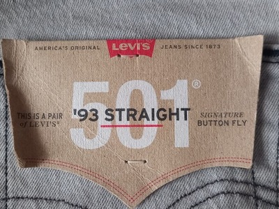 LEVI'S 501 SPODNIE JEANS MĘSKIE W 30 L 34