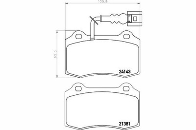 ZAPATAS DE FRENADO VW PARTE DELANTERA LEON 1,8 CUPRA R 02-06 T  