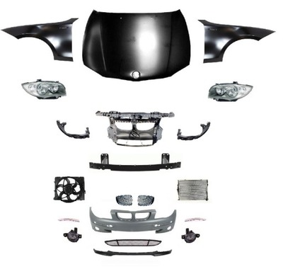 Bmw 1 e87 e81 e82 перед капот бампер pas лампа крила фото №1