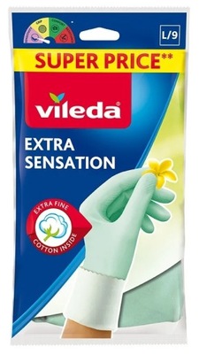 VILEDA Extra Sensation Rekawiczki wielorazowe Sensitive roz L(9)