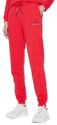 Spodnie dresowe damskie ARMANI EXCHANGE A|X czerwone S