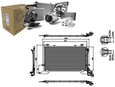 Nissens конденсатор радиатор кондиционера 210830047 фото №1
