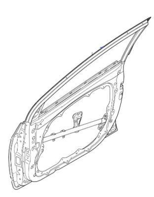 Двері ліва передні hyundai i30 2012- 2017 оригінальний номер 76003a5000 jelonek фото №1