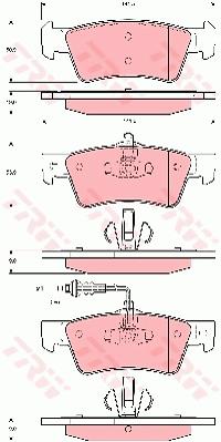 КОЛОДКИ HAM. VW T. TOUAREG/T5 02- Z ДАТЧИКОМ