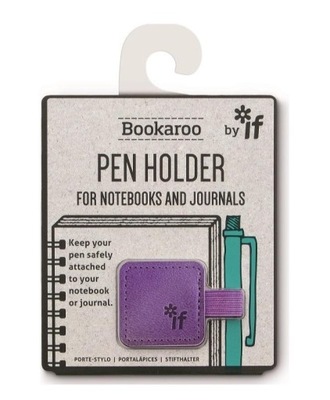 BOOKAROO PEN HOLDER UCHWYT NA DŁUGOPIS FIOLETOWY