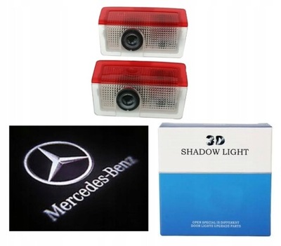 DIODO LUMINOSO LED LOGOTIPO PROYECTOR MERCEDES W164 W210 GLE GLA GLC  