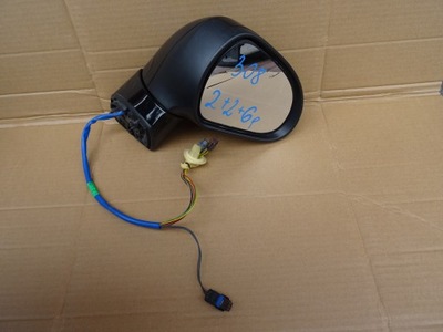 Peugeot 308 зеркало правое 2+2+6 фото №1