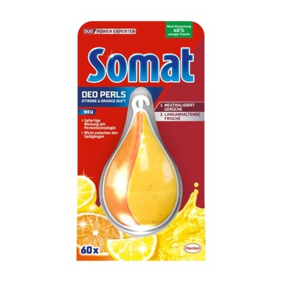 Somat Zapach do zmywarki Duo-Perls Cytryna i Pomarańcza 17g 1 szt