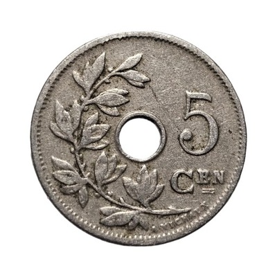 5 cen 1910 Belgia