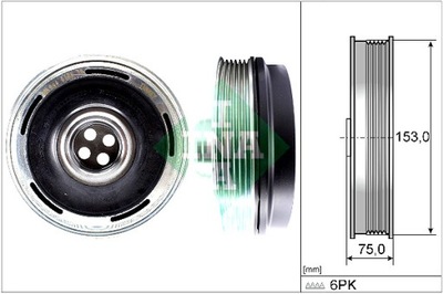 INA RUEDA POLEA DE EJE CIGÜEÑAL BMW 2 F45 2 GRAN TOURER F46 X1 F48  