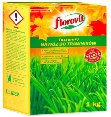 FLOROVIT JESIENNY NAWÓZ DO TRAWY TRAWNIKA 1 kg +Fe