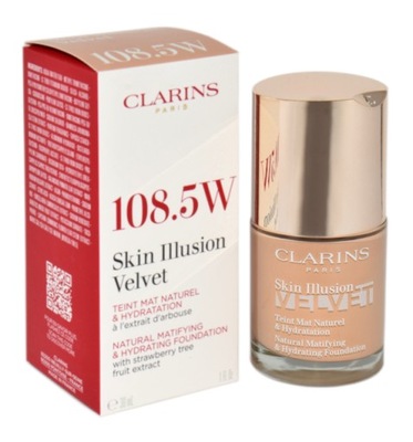 CLARINS Skin Illusion Velvet Foundation 108.5W Podkład do twarzy 30ml