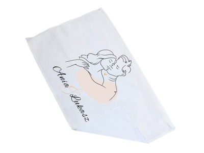 Ręcznik personalizowany z imionami Walentynki